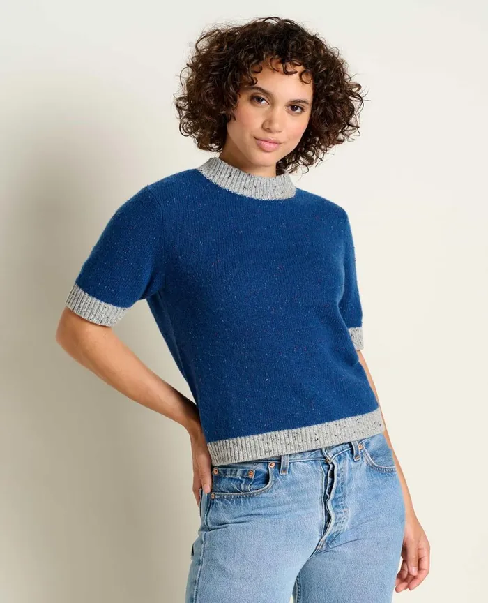 ToadandCo Sweaters Wilde Short Sleeve Sweater True Navy 8211 Women039s