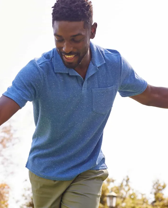 ToadandCo TShirts Men039s Eventide Terry Short Sleeve Polo High Dive 8211 Men039s