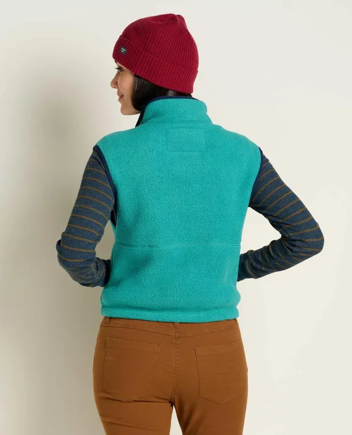 ToadandCo Tops and TShirts Women039s Campo Fleece Vest Cyan 8211 Women039s