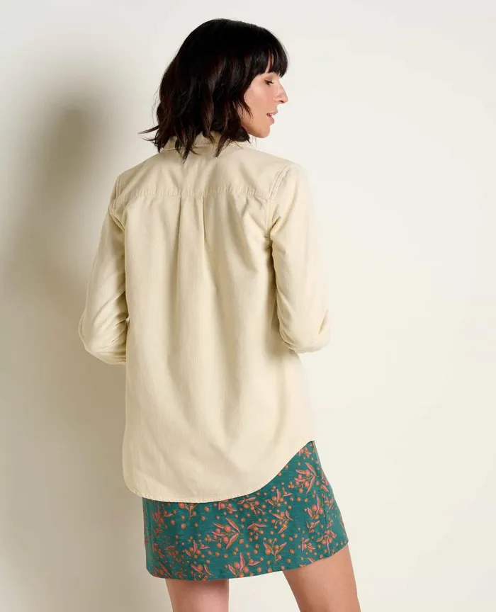 ToadandCo Tops and TShirts Women039s Scouter Cord Long Sleeve Shirt Almond 8211 Women039s