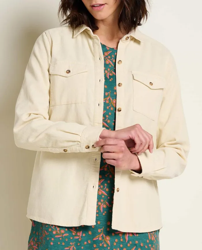 ToadandCo Tops and TShirts Women039s Scouter Cord Long Sleeve Shirt Almond 8211 Women039s