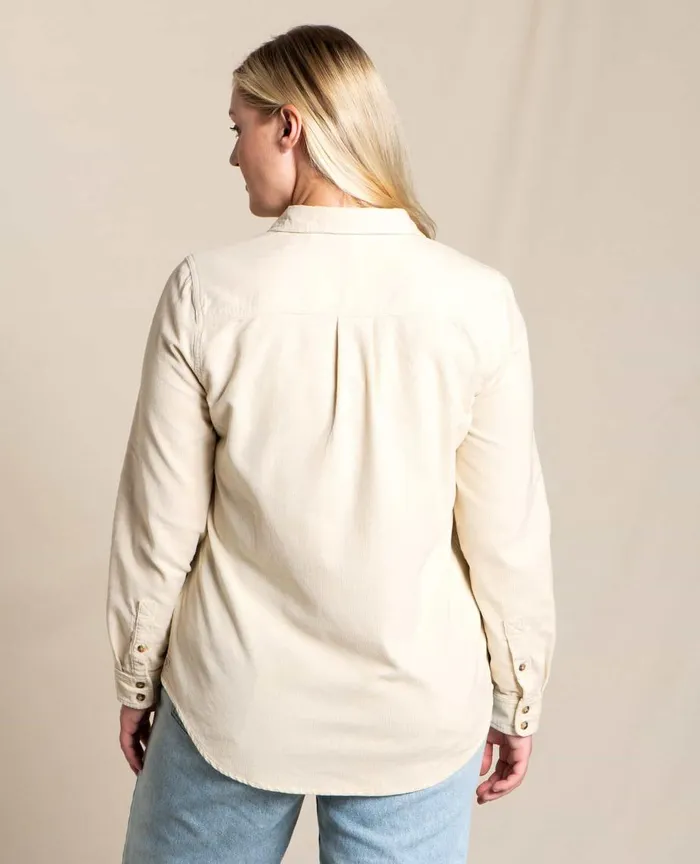 ToadandCo Tops and TShirts Women039s Scouter Cord Long Sleeve Shirt Almond 8211 Women039s