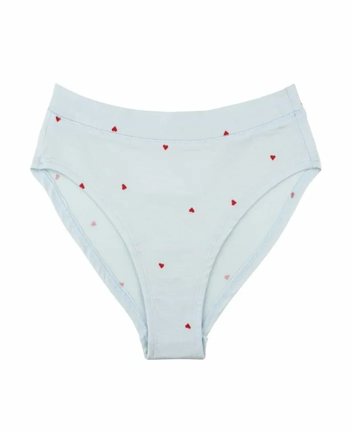 ToadandCo Underwear and Accessories High Rise Bikini Heart Print 8211 Women039s