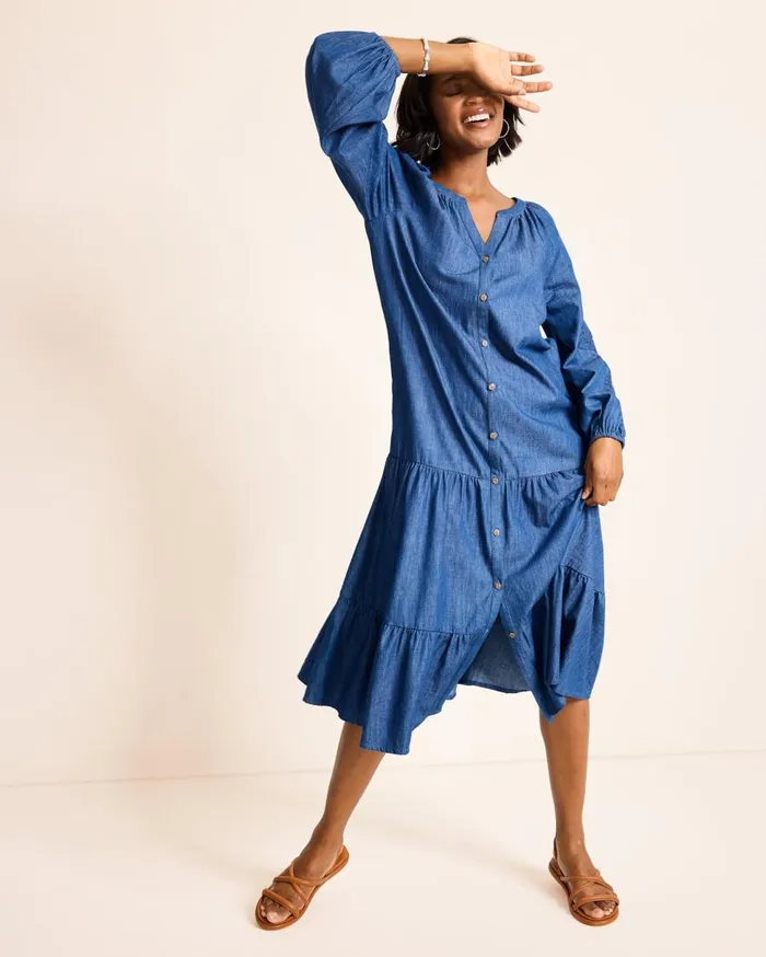 Tommy Bahama Dresses Indigo Cove Embroidered Midi Dress Dark Sky Wash 8211 Women Tommy Bahama Dresses Indigo Cove Embroidered Midi Dress Dark Sky Wash 8211 Women