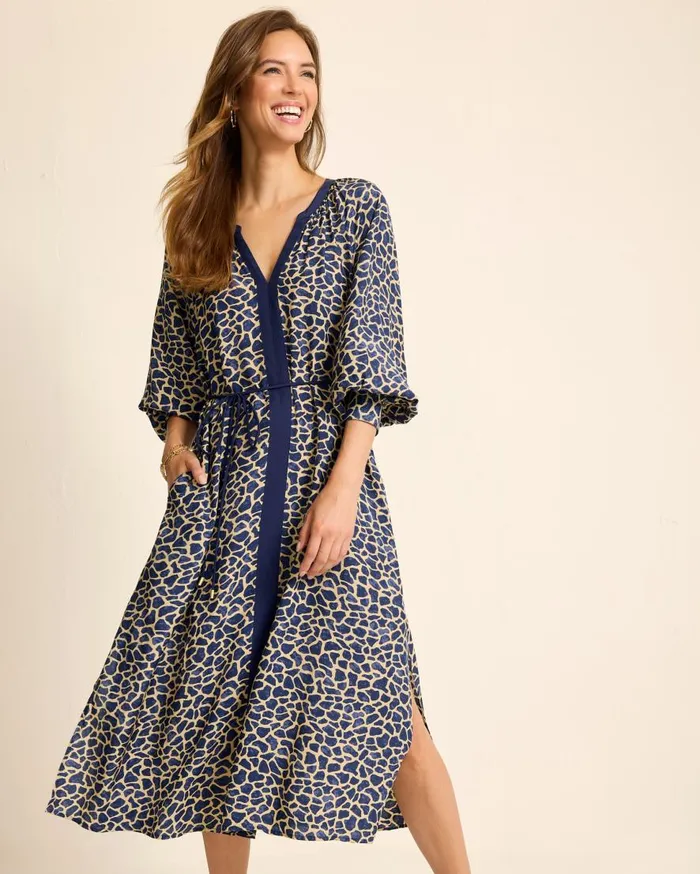 Tommy Bahama Dresses Safari Spots Midi Dress Island Navy 8211 Women Tommy Bahama Dresses Safari Spots Midi Dress Island Navy 8211 Women