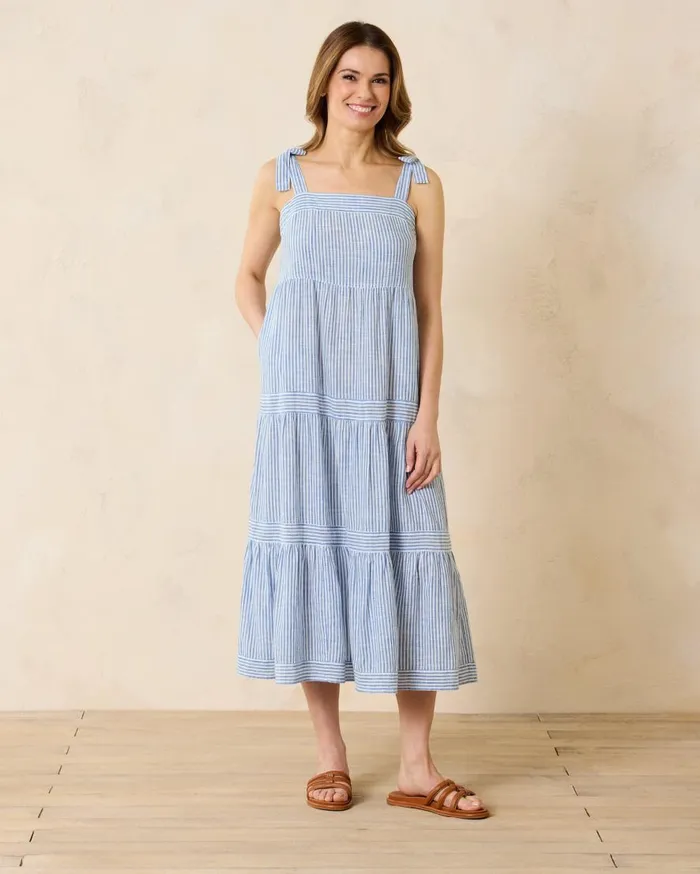 Tommy Bahama Dresses Shoreline Stripe Coverup Dress Beaming Blue 8211 Women Tommy Bahama Dresses Shoreline Stripe Coverup Dress Beaming Blue 8211 Women