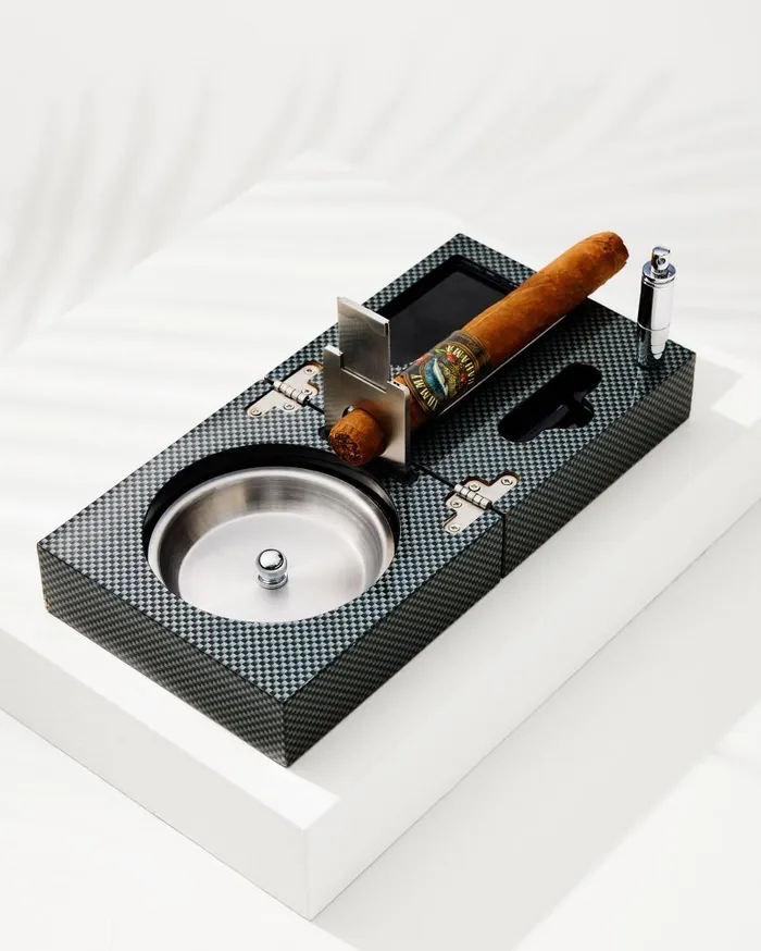 Tommy Bahama Drinkware and Bar Cigar Accessories and Folding Ashtray Set Black 8211 Beach and Home Tommy Bahama Drinkware and Bar Cigar Accessories and Folding Ashtray Set Black 8211 Beach and Home
