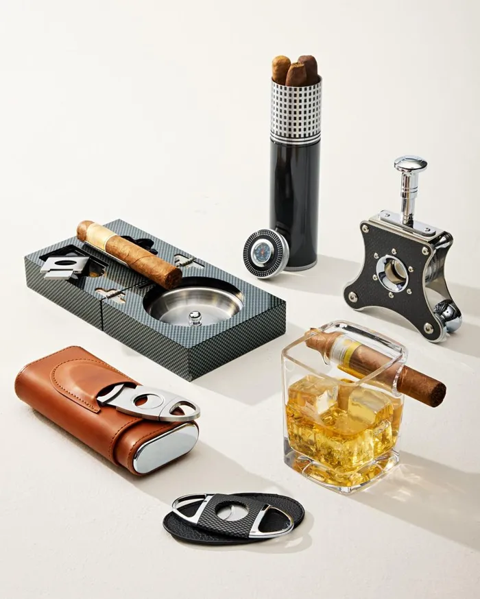 Tommy Bahama Drinkware and Bar Cigar Accessories and Folding Ashtray Set Black 8211 Beach and Home Tommy Bahama Drinkware and Bar Cigar Accessories and Folding Ashtray Set Black 8211 Beach and Home