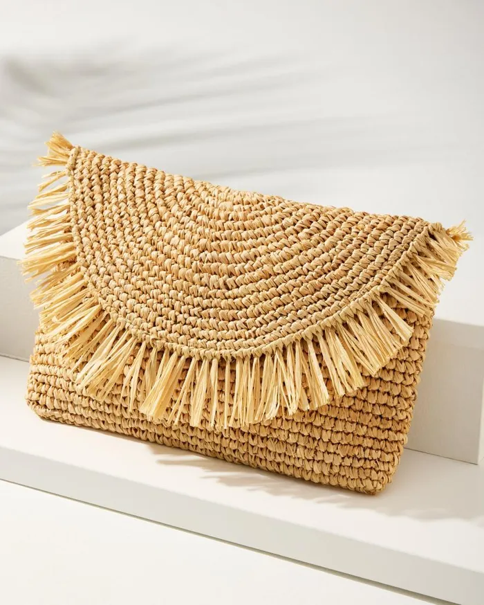 Tommy Bahama Handbags and Clutches Sunburst Raffia Clutch Natural 8211 Women
