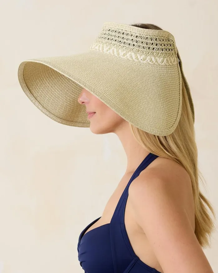 Tommy Bahama Hats and Caps Packable Everyday Full Coverage Visor Mixed Natural 8211 Women Tommy Bahama Hats and Caps Packable Everyday Full Coverage Visor Mixed Natural 8211 Women