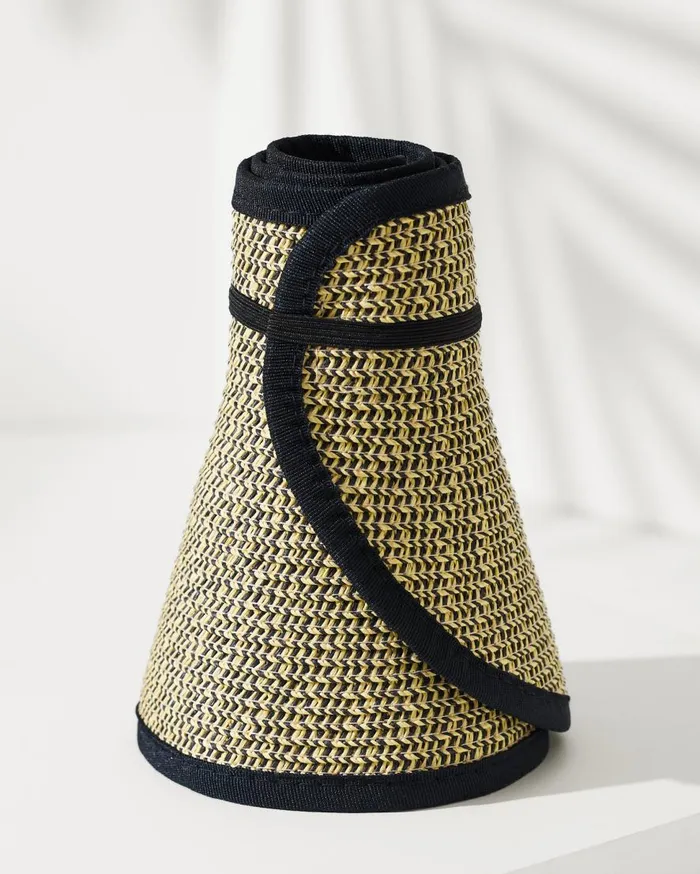Tommy Bahama Hats and Caps Packable UltraBraid Visor Black Multi 8211 Women Tommy Bahama Hats and Caps Packable UltraBraid Visor Black Multi 8211 Women