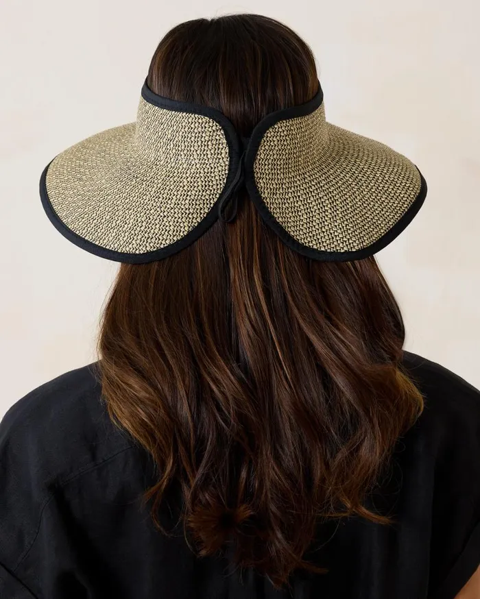 Tommy Bahama Hats and Caps Packable UltraBraid Visor Black Multi 8211 Women Tommy Bahama Hats and Caps Packable UltraBraid Visor Black Multi 8211 Women