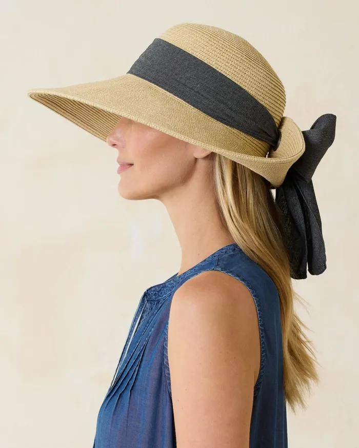 Tommy Bahama Hats and Caps UltraBraid Bow Sun Hat Charcoal 8211 Women Tommy Bahama Hats and Caps UltraBraid Bow Sun Hat Charcoal 8211 Women