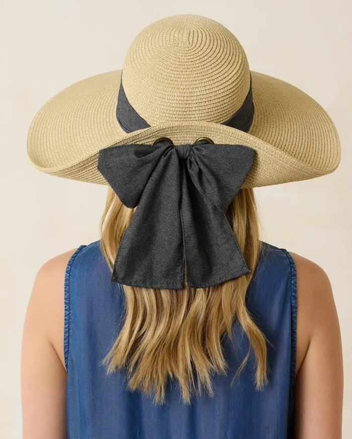 Tommy Bahama Hats and Caps UltraBraid Bow Sun Hat Charcoal 8211 Women Tommy Bahama Hats and Caps UltraBraid Bow Sun Hat Charcoal 8211 Women