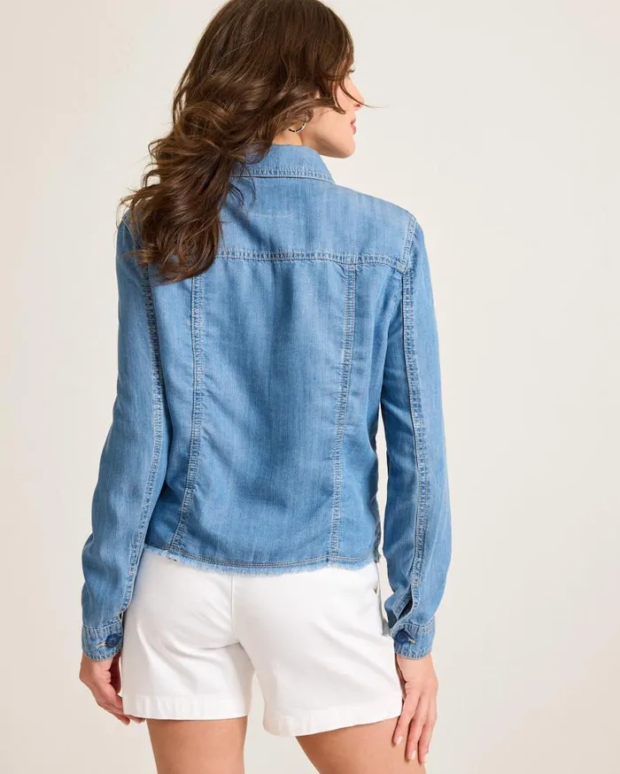 Tommy Bahama Jackets Chambray O039lei Jacket Med Indigo Wash 8211 Women Tommy Bahama Jackets Chambray O039lei Jacket Med Indigo Wash 8211 Women