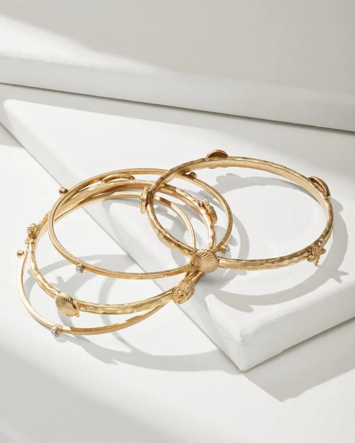 Tommy Bahama Jewelry Indigo Bay Sealife Bangle Set Gold 8211 Women