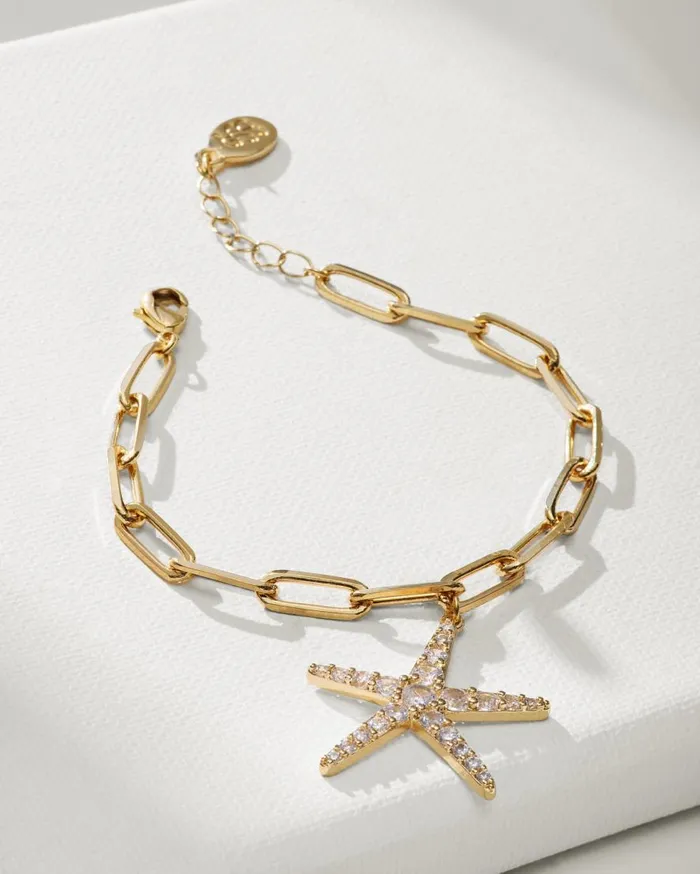 Tommy Bahama Jewelry Indigo Bay Starfish Charm Bracelet Gold 8211 Women