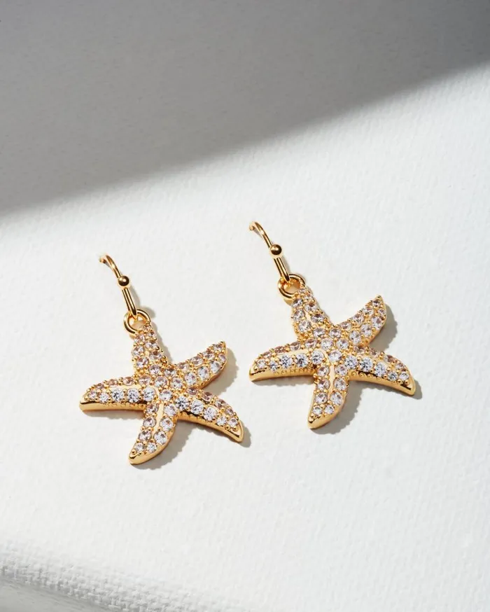Tommy Bahama Jewelry Island Essence Gold Starfish Earrings Gold 8211 Women