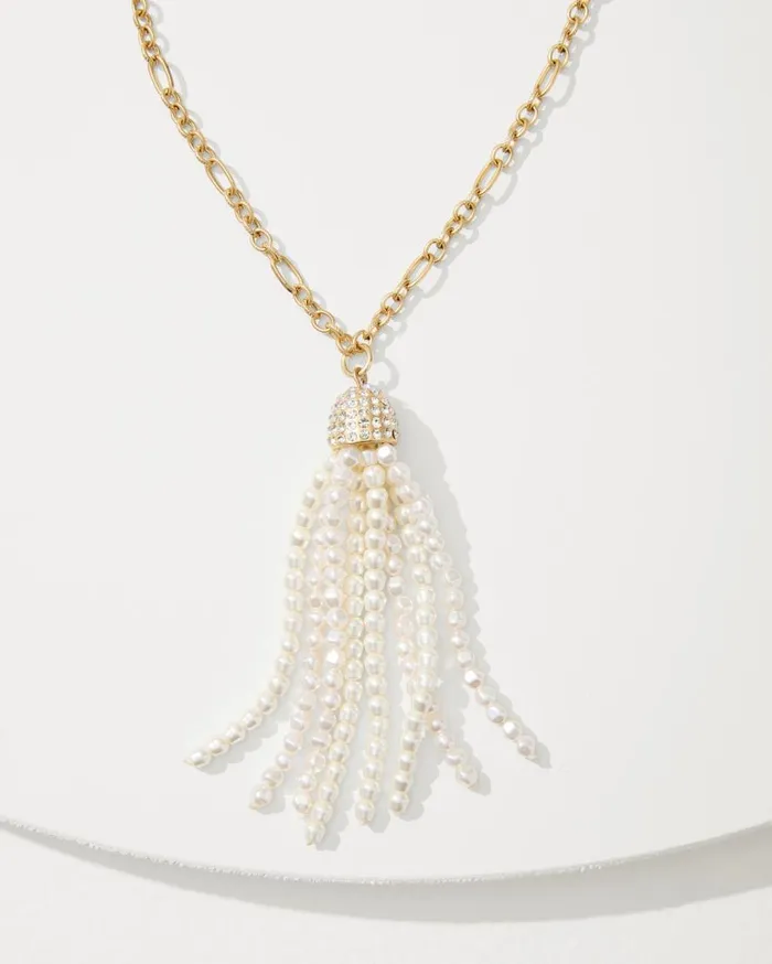Tommy Bahama Jewelry Tidal Treasure Pearl Tassel Necklace Gold 8211 Women Tommy Bahama Jewelry Tidal Treasure Pearl Tassel Necklace Gold 8211 Women