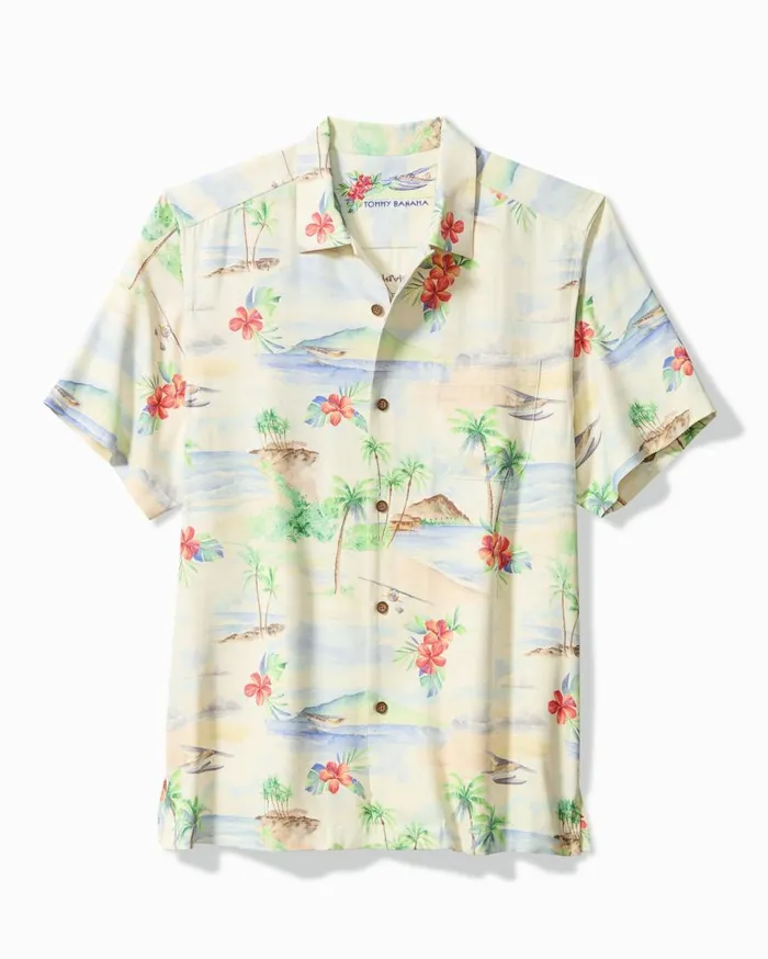 Tommy Bahama Shirts Collector039s Series 03924 Arriving In Island Time Silk Camp Shirt Continental 8211 Men Tommy Bahama Shirts Collector039s Series 03924 Arriving In Island Time Silk Camp Shirt Continental 8211 Men