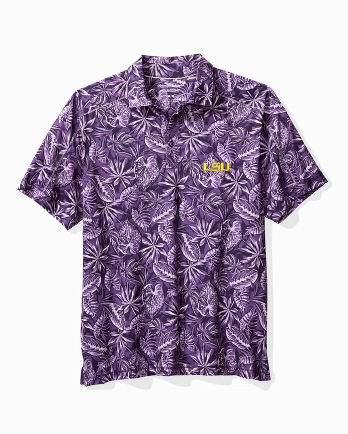 Tommy Bahama Shirts Collegiate Tropical Score Polo Lsu 8211 Men