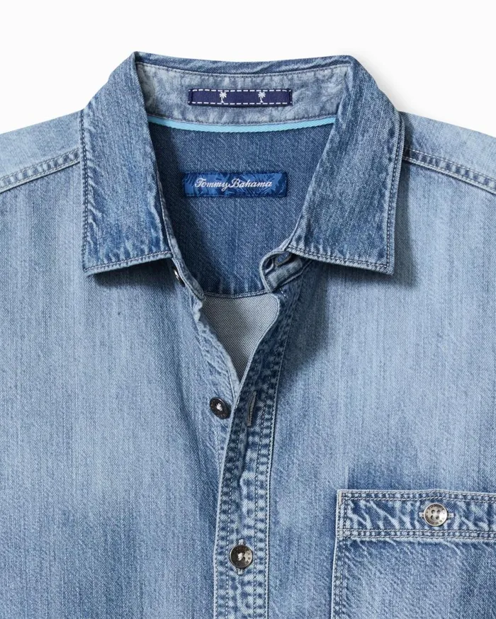 Tommy Bahama Shirts Palm Reflections LongSleeve Shirt Blue Jean 8211 Men Tommy Bahama Shirts Palm Reflections LongSleeve Shirt Blue Jean 8211 Men