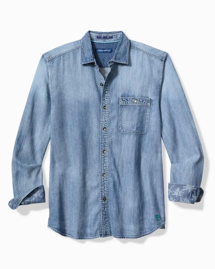 Tommy Bahama Shirts Palm Reflections LongSleeve Shirt Blue Jean 8211 Men Tommy Bahama Shirts Palm Reflections LongSleeve Shirt Blue Jean 8211 Men