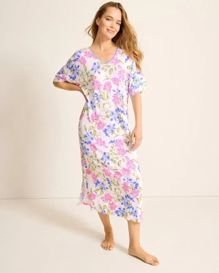 Tommy Bahama Sleepwear Jersey ShortSleeve Maxi Sleep Caftan Ivory 8211 Women Tommy Bahama Sleepwear Jersey ShortSleeve Maxi Sleep Caftan Ivory 8211 Women