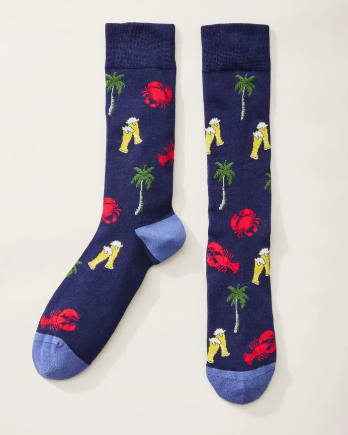 Tommy Bahama Socks Shell Of A Good Time Socks Coastline 8211 Men