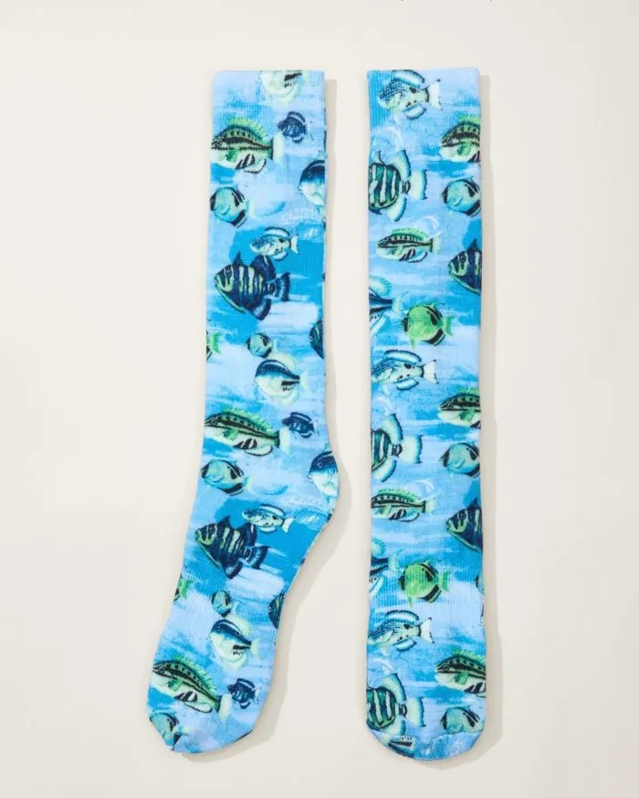 Tommy Bahama Socks Something039s Fishy Socks Campanula 8211 Men