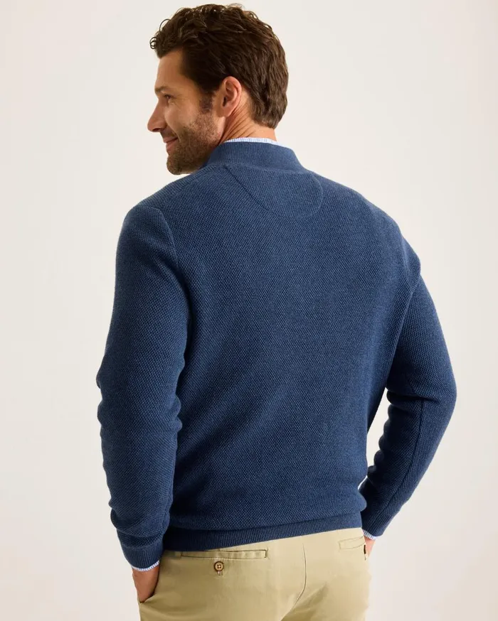 Tommy Bahama Sweaters Marlin Luxe HalfZip Sweater Dockside Blue Heather 8211 Men Tommy Bahama Sweaters Marlin Luxe HalfZip Sweater Dockside Blue Heather 8211 Men