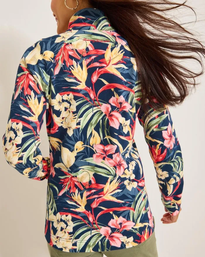 Tommy Bahama Sweatshirts Aruba Flora Amora FullZip Sweatshirt Island Navy 8211 Women Tommy Bahama Sweatshirts Aruba Flora Amora FullZip Sweatshirt Island Navy 8211 Women