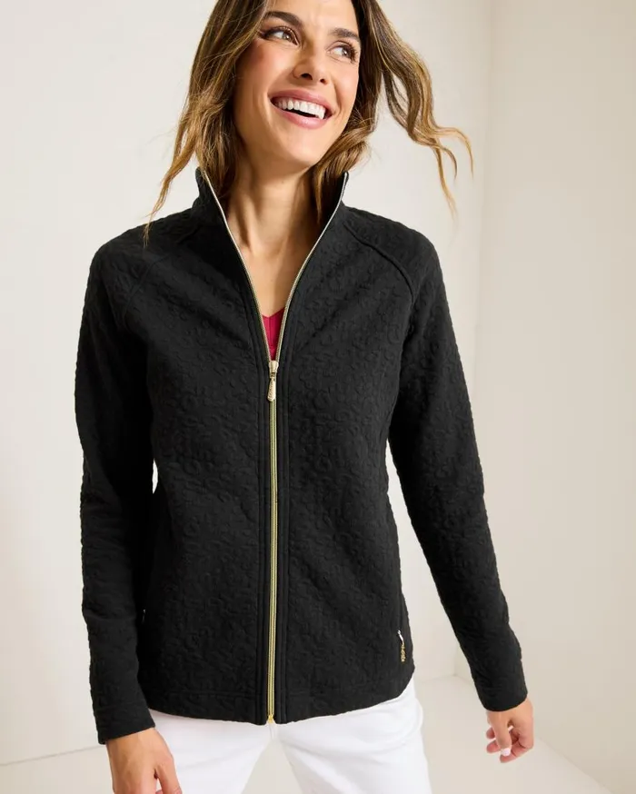 Tommy Bahama Sweatshirts Aruba Purrfection FullZip Sweatshirt Black 8211 Women Tommy Bahama Sweatshirts Aruba Purrfection FullZip Sweatshirt Black 8211 Women