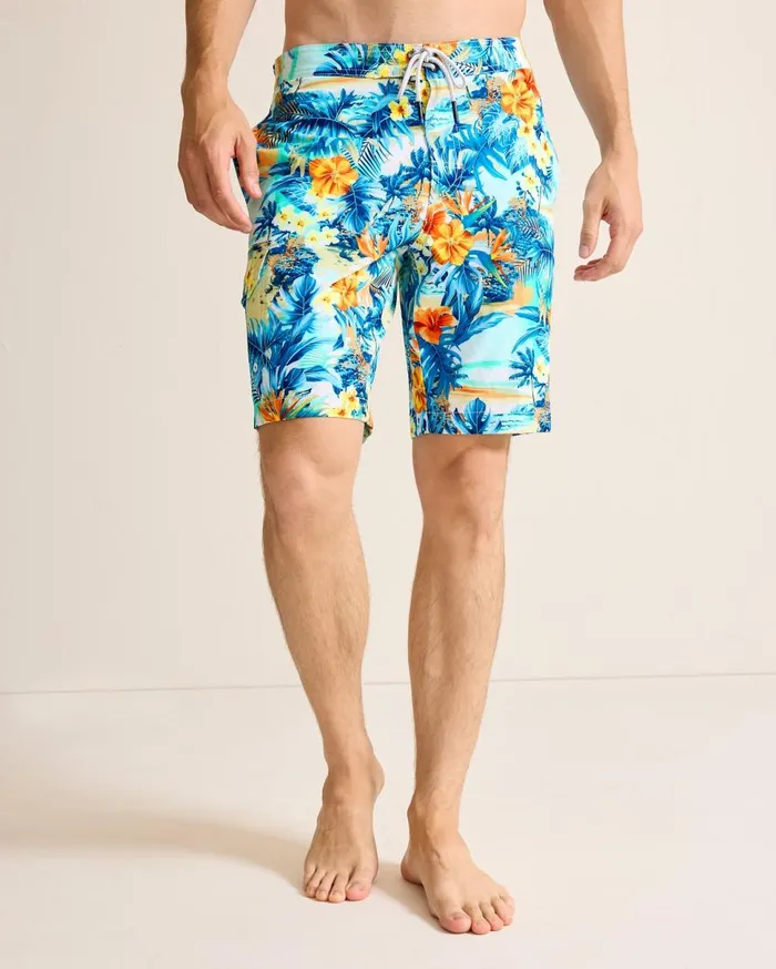 Tommy Bahama Swim and Boardshorts Baja Surfside Sounds 9Inch Boardshorts Kohala Teal 8211 Men