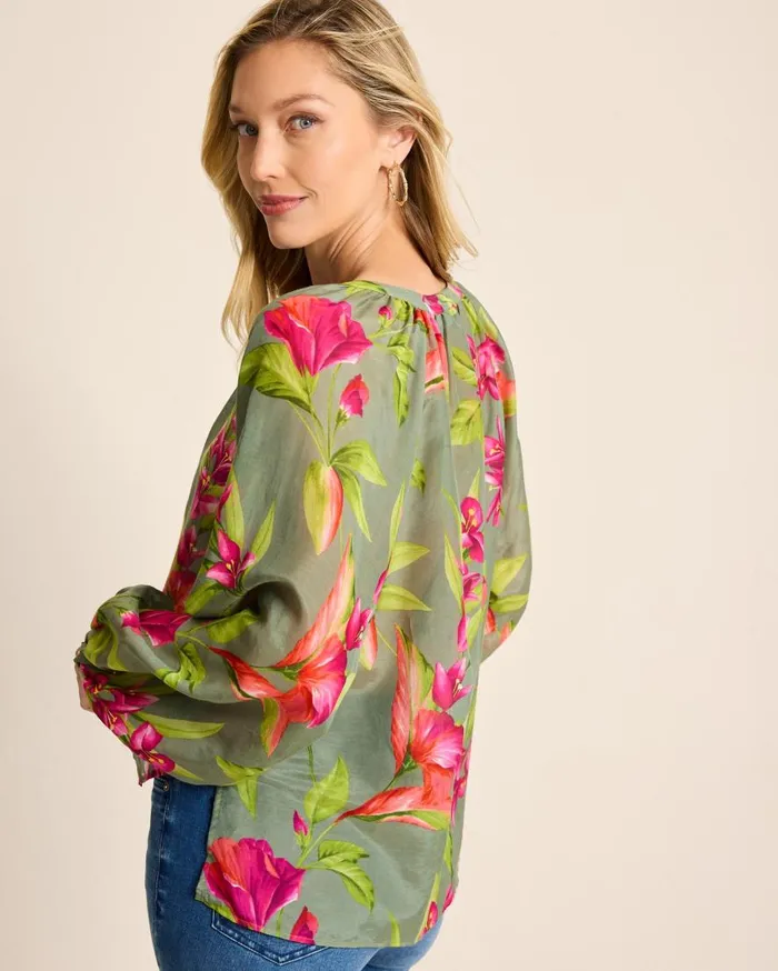 Tommy Bahama Tops and Shirts Agua Amara Lavish Blooms Peasant Top Tea Leaf 8211 Women Tommy Bahama Tops and Shirts Agua Amara Lavish Blooms Peasant Top Tea Leaf 8211 Women