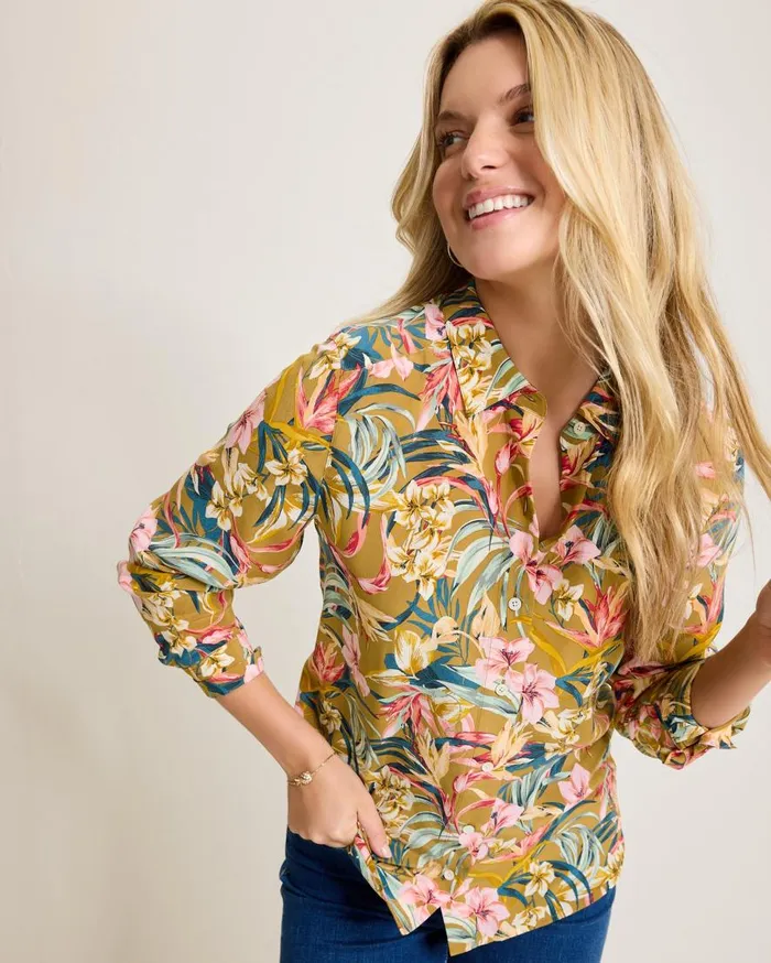 Tommy Bahama Tops and Shirts Flora Amora LongSleeve Silk Shirt Greek Olive 8211 Women Tommy Bahama Tops and Shirts Flora Amora LongSleeve Silk Shirt Greek Olive 8211 Women