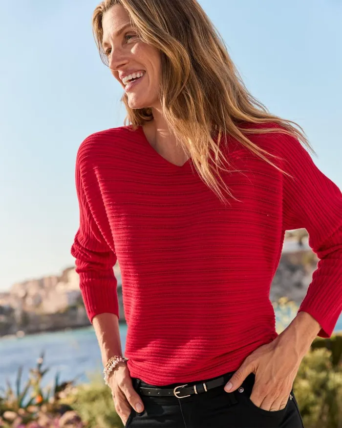 Tommy Bahama Tops and Shirts Jewel Bay Sequin VNeck Sweater Tango Red 8211 Women Tommy Bahama Tops and Shirts Jewel Bay Sequin VNeck Sweater Tango Red 8211 Women