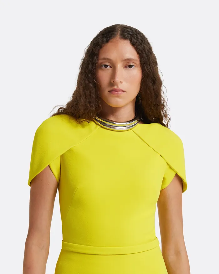Tops Amelie Chartreuse Top Chartreuse Safiyaa Women