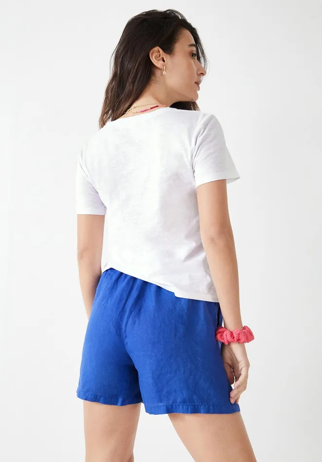Tops and TShirts Women Hush C039est La Vie Relaxed TShirt White Pink