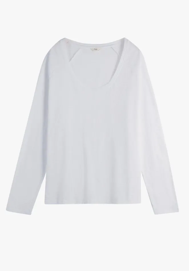 Tops and TShirts Women Hush Cotton Slub Avalon TShirt White