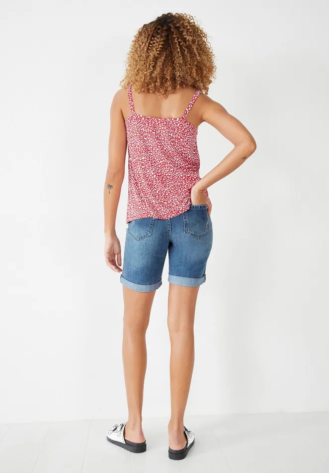 Tops and TShirts Women Hush Marilie Button Through Vest Leopardpink