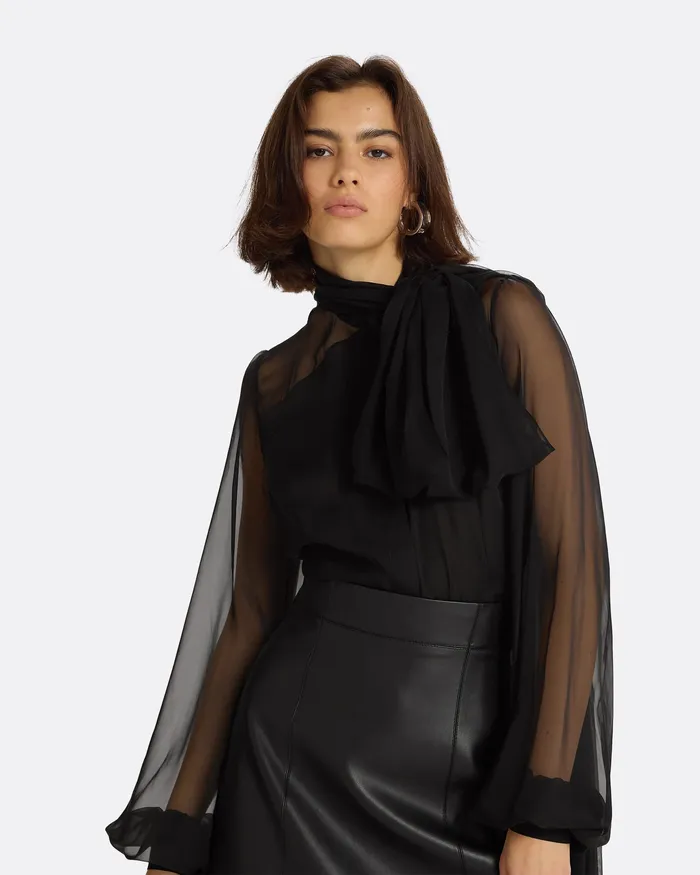 Tops Delfinane Black Top Black Safiyaa Women