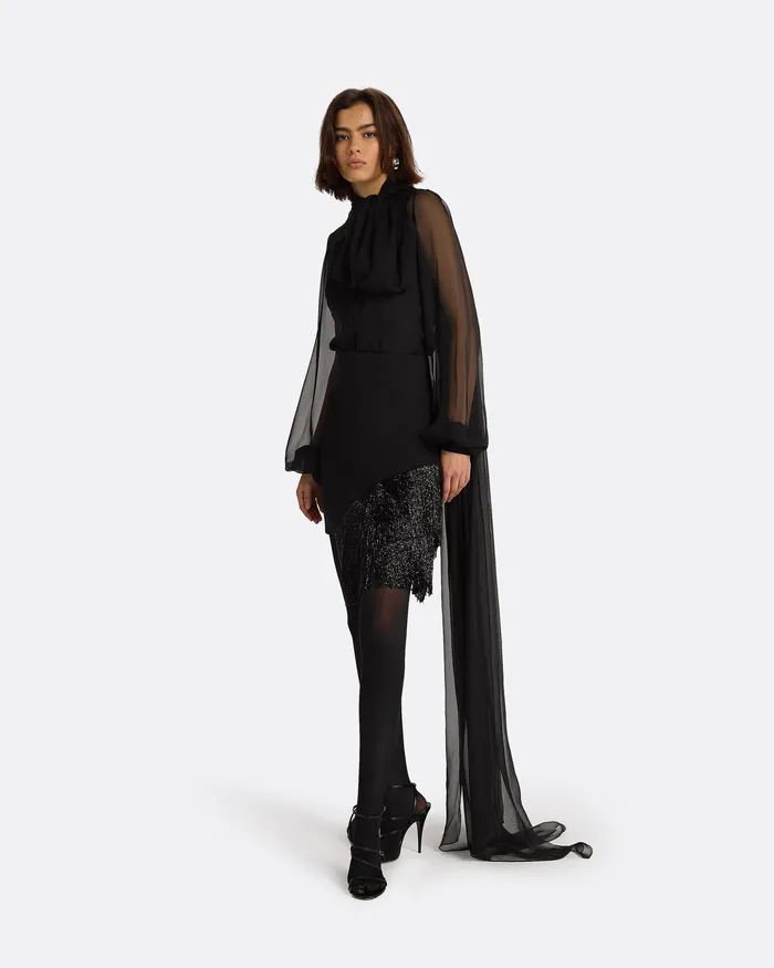 Tops Delfinane Black Top Black Safiyaa Women