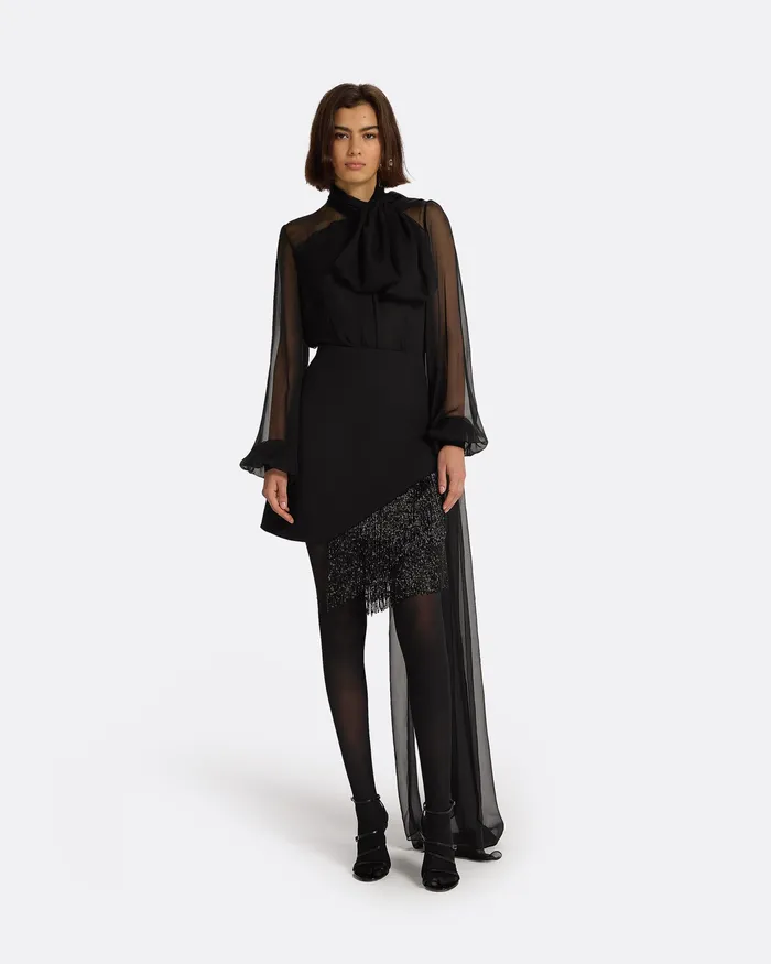 Tops Delfinane Black Top Black Safiyaa Women