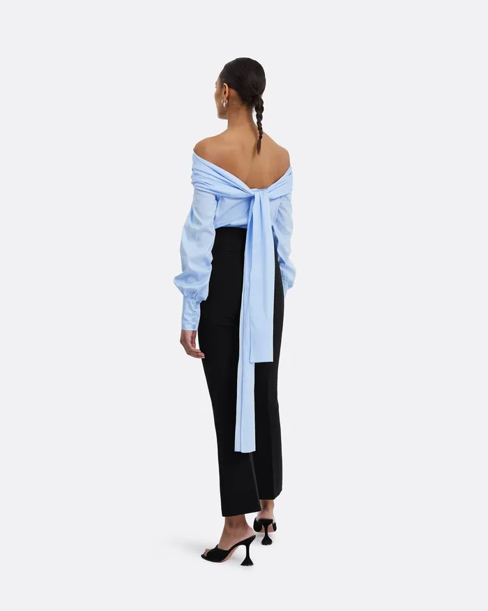 Tops Tilly Blue Cotton Top Blue 8211 Safiyaa Women