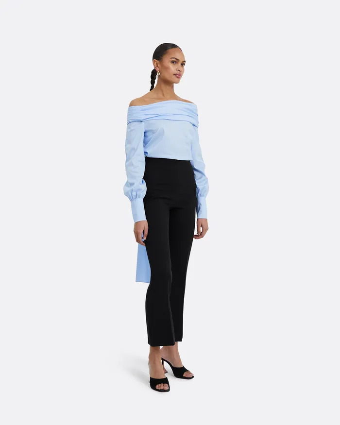 Tops Tilly Blue Cotton Top Blue 8211 Safiyaa Women