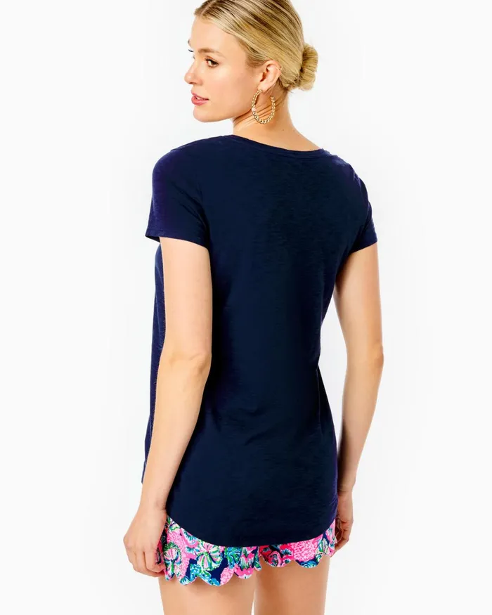 Tops WomenHome and Gifts Lilly Pulitzer Etta Scoopneck Top True Navy