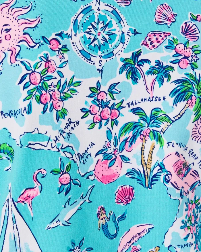 Tops WomenHome and Gifts Lilly Pulitzer UPF 50 Leona ZipUp Jacket Amalfi Blue Lillys Roadtrip Tops WomenHome and Gifts Lilly Pulitzer UPF 50 Leona ZipUp Jacket Amalfi Blue Lillys Roadtrip
