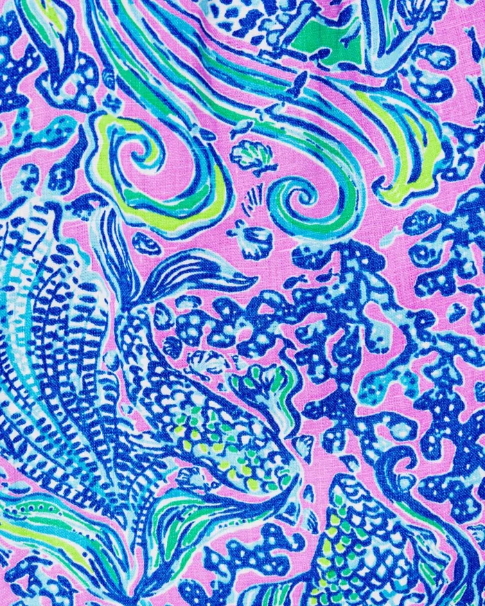 Tops Women Lilly Pulitzer Leanne OffTheShoulder Linen Top Lilac Rose We Mermaid It Tops Women Lilly Pulitzer Leanne OffTheShoulder Linen Top Lilac Rose We Mermaid It