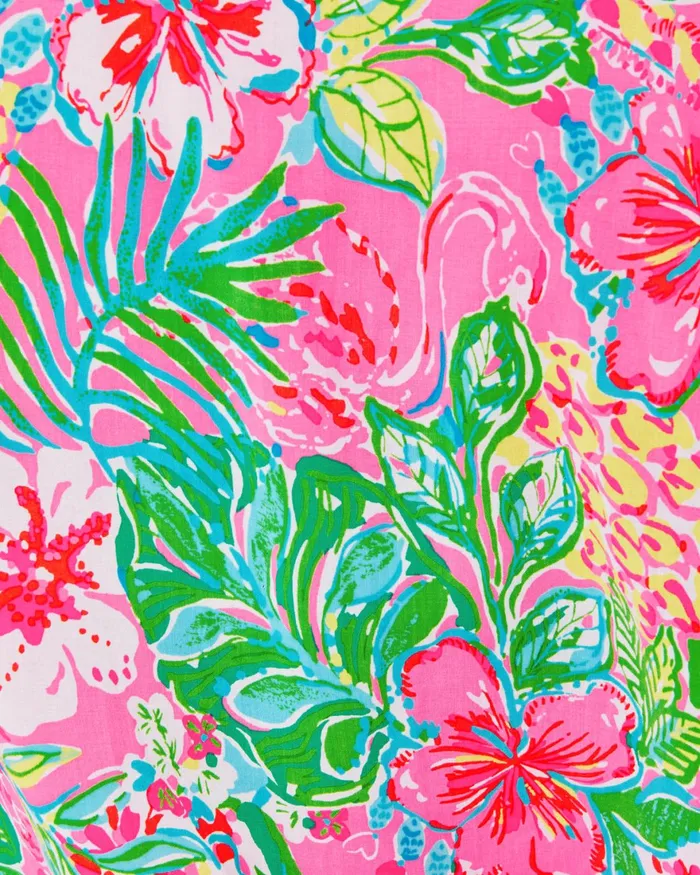 Tops Women Lilly Pulitzer Quinna Short Sleeve Top Multi Journey To The Jungle Tops Women Lilly Pulitzer Quinna Short Sleeve Top Multi Journey To The Jungle